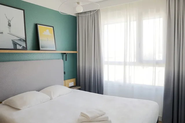استوديو بسرير مزدوج وسريرين منفصلين بشرفة، Aparthotel Adagio Annecy Centre 3/9