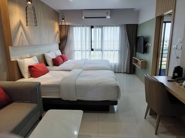 غرفة ثلاثية بثلاثة أسرّة، Bangkok Mystay Hotel Rangsit 7/10