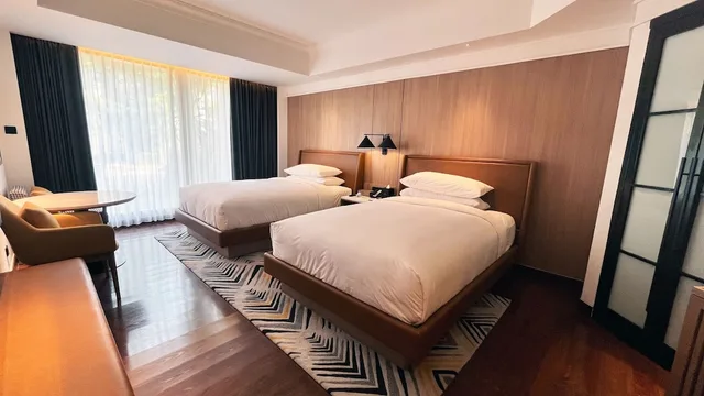 غرفة ديلوكس بسريرين مزدوجين بإطلالة على الحديقة، Sheraton Jakarta Soekarno Hatta Airport 6/10