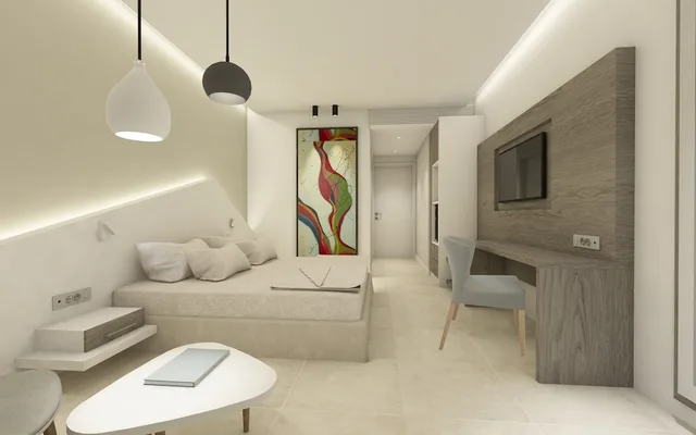 غرفة قياسية بسريرين منفصلين بإطلالة على البحر، Kassandra Bay Resort, Suites and Spa 10/10