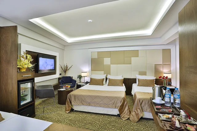 غرفة رباعية بسرير مزدوج وسريرين منفصلين، Grand Sagcanlar Hotel 5/9