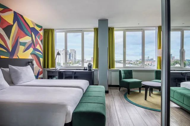 غرفة سوبيريور بإطلالة على النهر، Thon Hotel Rotterdam 1/6