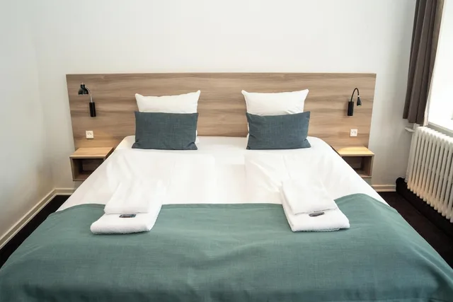غرفة عائلية رباعية بسرير مزدوج مع أريكة، Hotel Ansgar Esbjerg 4/6