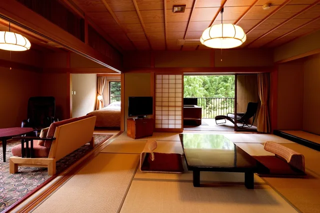Japanese Western, Suite, Futon Bed, 4 Futon Beds, Outdoor Bath، Yunohana Resort Suisen 1/3
