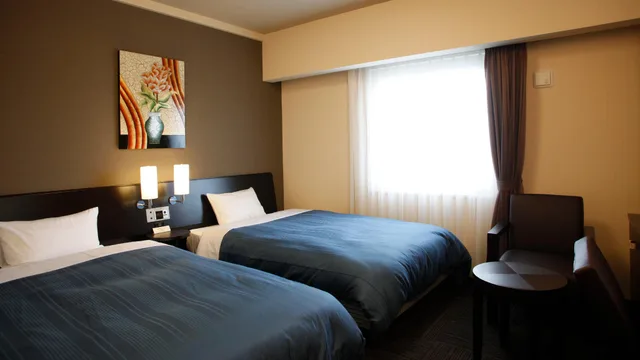 غرفة كومفورت بسريرين منفصلين بإطلالة على المدينة للمدخنين، Hotel Route-Inn Ishinomaki Kanan Inter 1/1