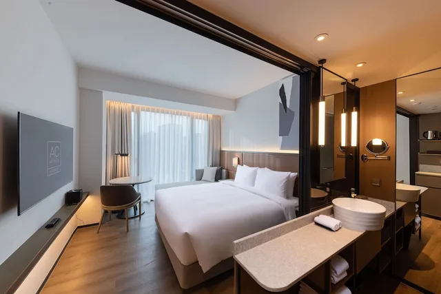 غرفة بريميير بسرير مزدوج، AC Hotel by Marriott Seoul Gangnam 3/5