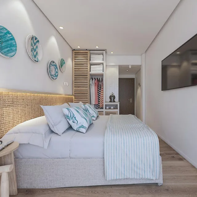 غرفة بسرير مزدوج أو سريرين منفصلين بشرفة، Hotel More 5/7