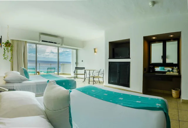 غرفة بإطلالة على البحر، Hotel B Cozumel 4/5
