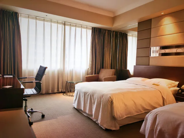 غرفة بسريرين مزدوجين بإطلالة على الحديقة، Four Points By Sheraton Beijing Haidian Hotel Serviced Apartments 3/8
