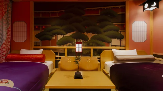 Kabuki, Twin Beds, Hotel Gracery Kyoto Sanjo 3/3