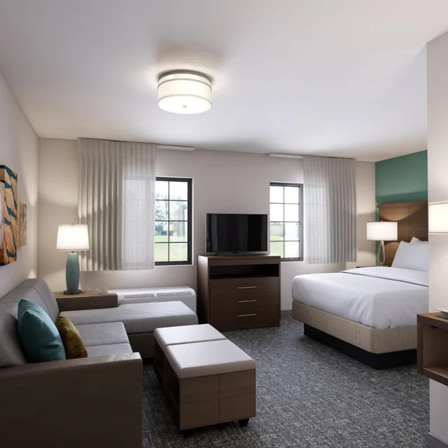 جناح استوديو بسرير كوين بحوض استحمام لذوي الإعاقة، Staybridge Suites Irvine East/Lake Forest 1/3
