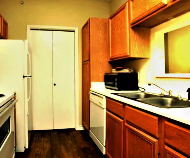 شقة سكنية قياسية بسريرين كوين بـ3 غرف نوم بمطبخ، The Reside 1/1