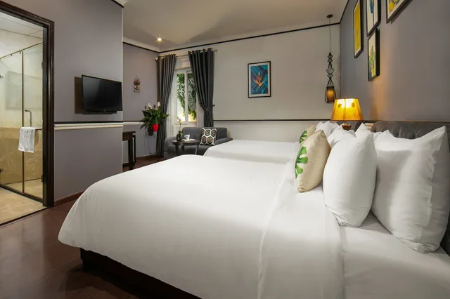 غرفة عائلية بسرير كوين وسرير فردي، Hanoi Garden Hotel 2/6