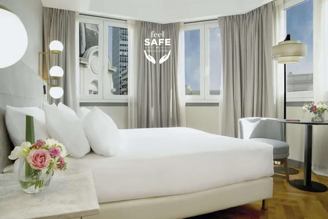 غرفة مع سرير إضافي بإطلالة، NH Collection Buenos Aires Crillon 2/4