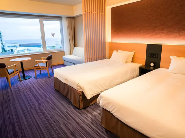 غرفة عائلية بسريرين منفصلين، Yunokawa Onsen Umi to Akari Hewitt Resort 2/3