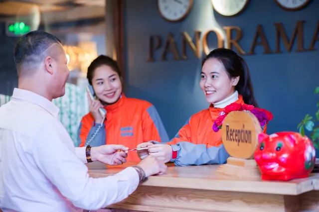 غرفة ديلوكس ثلاثية بإطلالة على الحديقة، Sapa Panorama Hotel 1/1