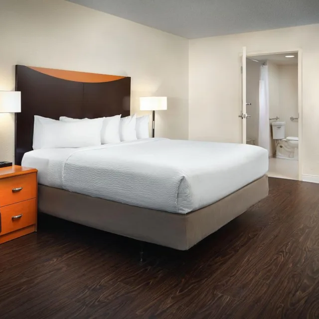 غرفة بسرير كينج في طابق منخفض لذوي الإعاقة، Fairfield Inn By Marriott Anaheim Resort 5/10