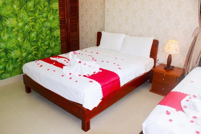 غرفة عائلية بسريرين مزدوجين بإطلالة على الحديقة، Hai Yen Resort 8/10