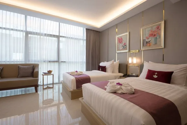 غرفة سوبيريور بسريرين منفصلين، Elegant Bangkok Hotel 1/10