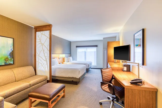 غرفة بسريرين كوين مع أريكة، Hyatt Place Greensboro Downtown 2/3