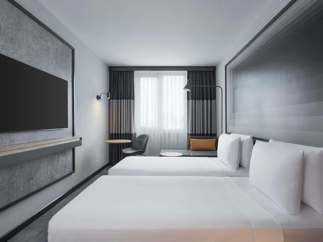 غرفة ديلوكس بسريرين منفصلين بإطلالة على المدينة، Ibis Istanbul Sisli 1/9