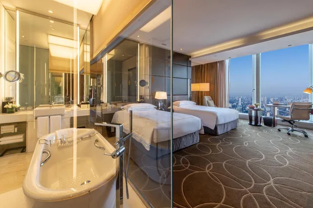 غرفة كلاسيكية بسريرين مزدوجين في طابق مرتفع، Intercontinental Nanjing 5/7