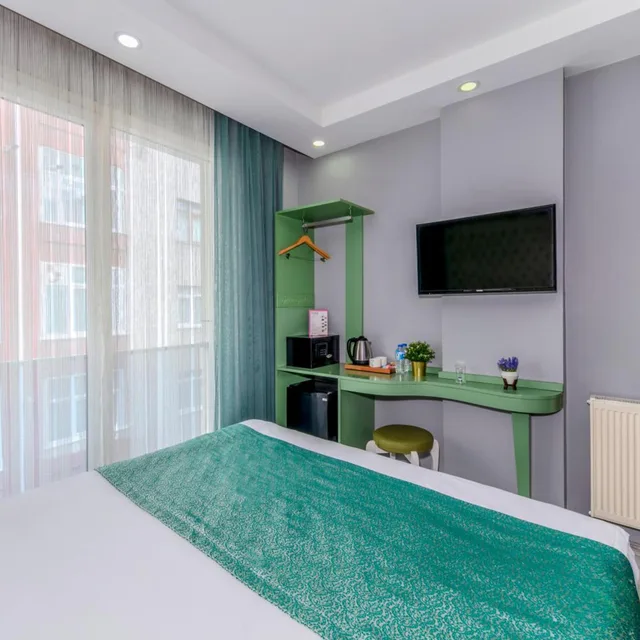 غرفة ديلوكس بسرير مزدوج، Green Garden Hotel 6/9