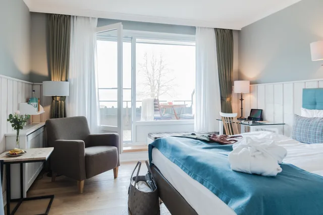 غرفة قياسية بسرير مزدوج بإطلالة على البحيرة، Seehotel Topferhaus 1/3