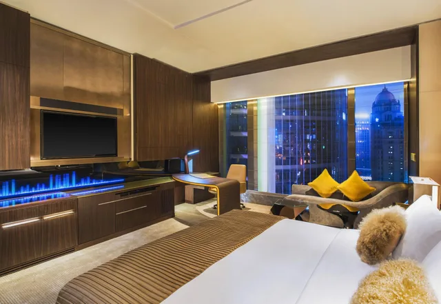 غرفة بسرير مزدوج بإطلالة على المدينة، W Guangzhou Hotel 2/3