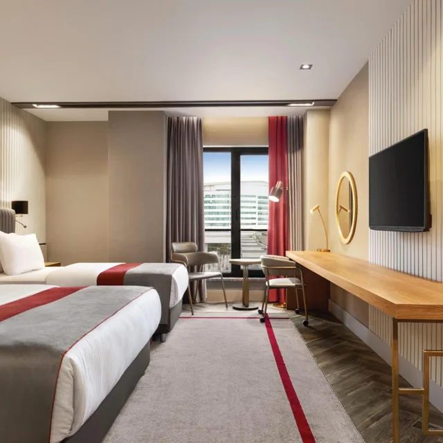 غرفة سوبيريور بسرير فردي وسرير كوين للمدخنين، Ramada by Wyndham Erzurum 3/8
