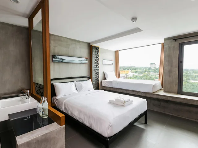 غرفة ديلوكس ثلاثية، B2 Khon Kaen Boutique Budget Hotel 1/2