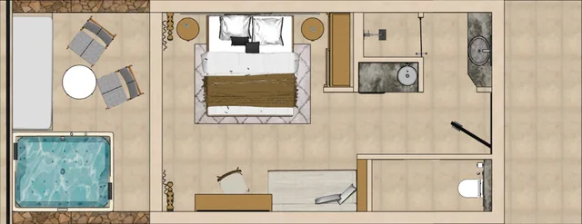 Junior Suite, Outdoor Jetted Tub، Royal Hotel and Suites 7/7