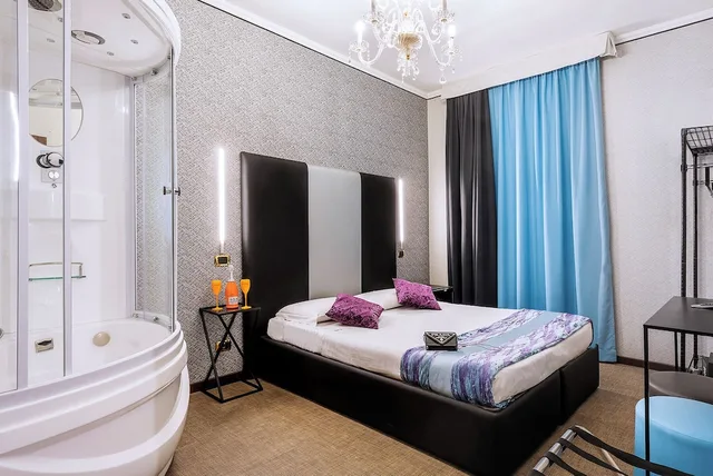 غرفة سوبيريور بسرير كوين بجاكوزي، Relais Dei Papi 4/9