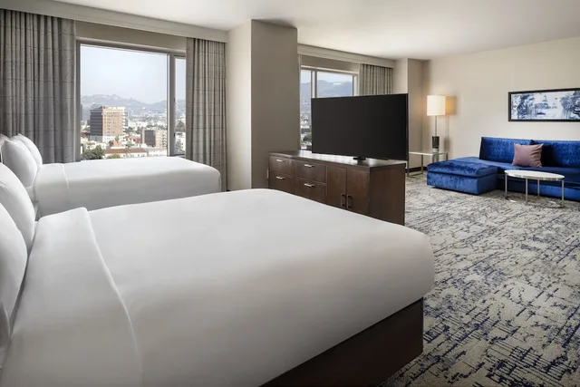 استوديو بسريرين كوين مع أريكة، Residence Inn Los Angeles La Live 1/7