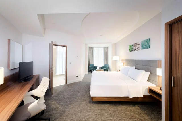 غرفة ديلوكس بسرير مزدوج، Hilton Garden Inn Bucharest Old Town 3/4