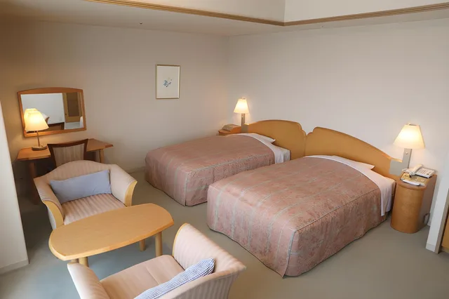 غرفة ديلوكس بسريرين منفصلين في الملحق في طابق مرتفع، Plaza Inn Mizusawa 1/1
