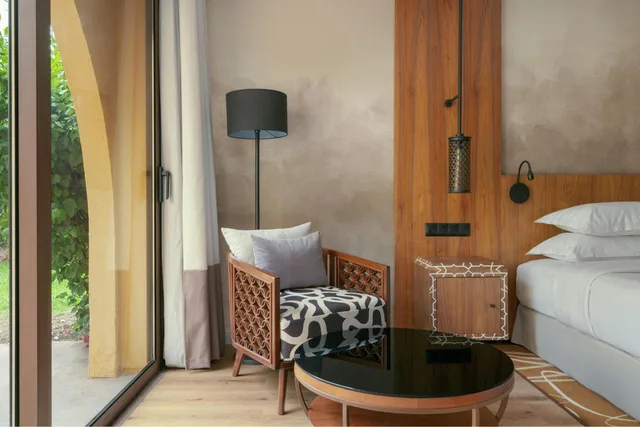 غرفة غراند سوبيريور بسرير كينج بإطلالة على الحديقة، Marriott Meridien N'fis 9/10