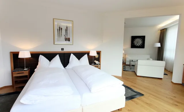 جناح بسرير مزدوج مع أريكة، Turmhotel Victoria 6/10