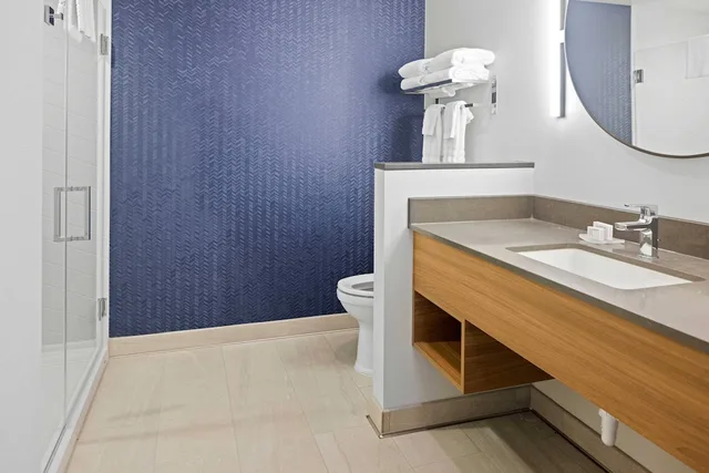 استوديو ركني بسريرين كوين، Fairfield Inn & Suites by Marriott San Diego Pacific Beach 3/3