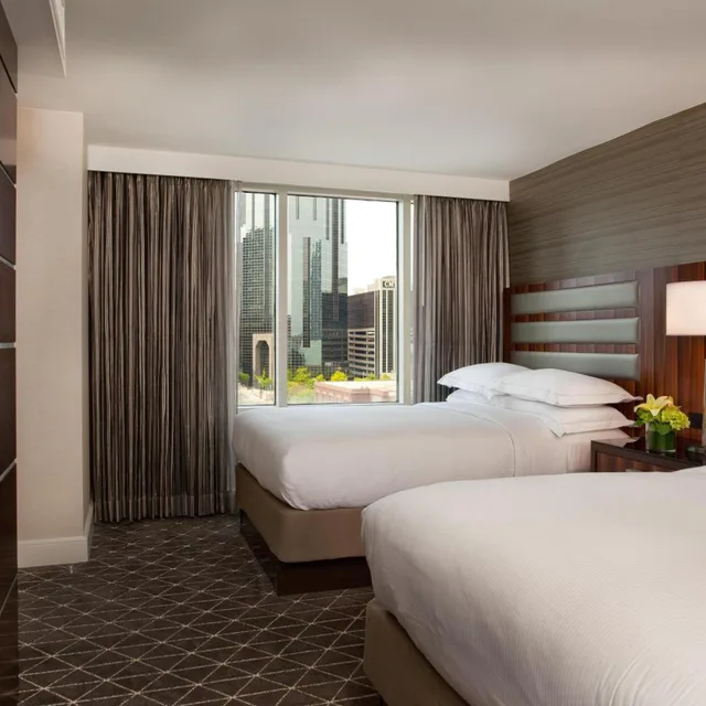 جناح بسريرين مزدوجين بغرفة نوم واحدة مع أريكة، HILTON NASHVILLE-DOWNTOWN 6/6