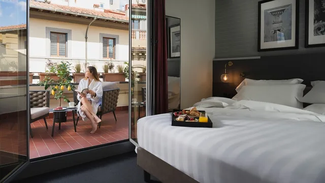 غرفة حصرية بسرير كوين، iQ Hotel Firenze 1/4