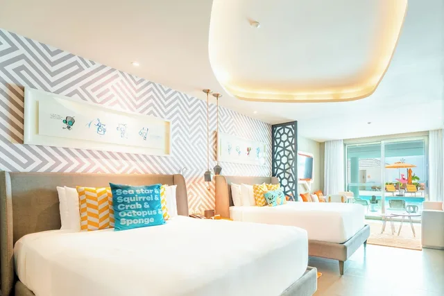 Swim-Up Oceanfront Pool Deck Level Queen Suite, Nickelodeon Hotels and Resorts Riviera Maya All Inclusive 1/10