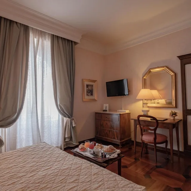 غرفة ديلوكس بانورامية بسرير مزدوج أو سريرين منفصلين بإطلالة، Relais Ducale 5/10
