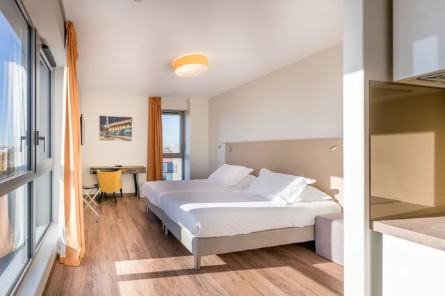 استوديو سوبيريور بسريرين منفصلين، All Suites Appart Hotel Bordeaux Marne 2/4