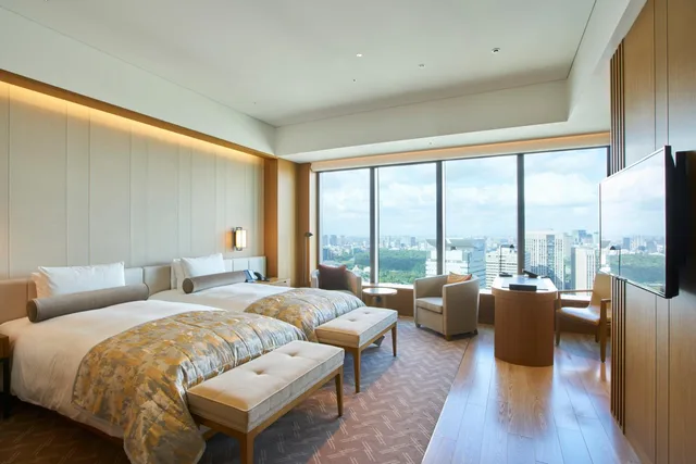 غرفة بريستيج بسريرين منفصلين مع دخول صالة النادي، The Okura Tokyo 1/1