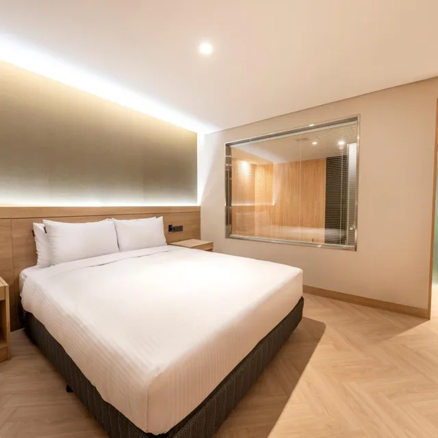غرفة بسرير مزدوج بجاكوزي، Hotel Foret the Spa 4/8