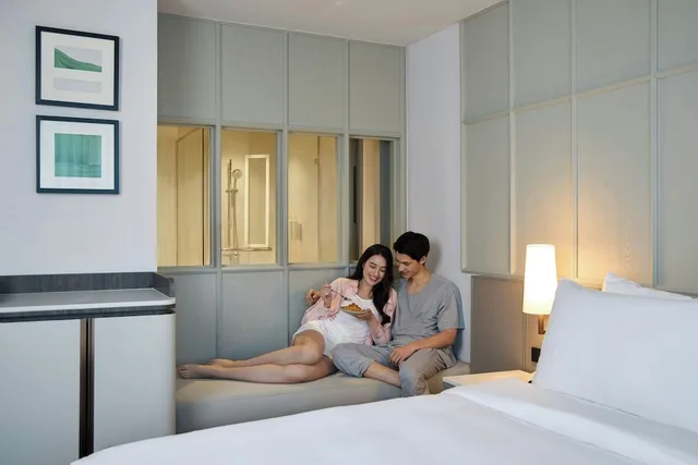 غرفة ديلوكس بسرير كينج بإطلالة على المدينة، Courtyard By Marriott Bangkok Sukhumvit 20 4/5