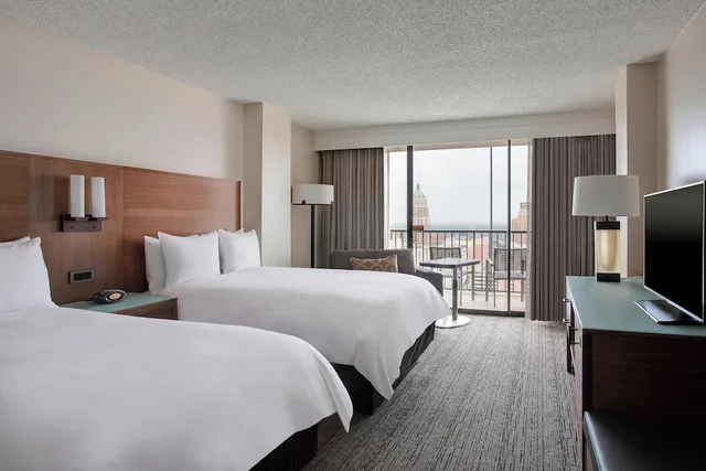 غرفة بسريرين مزدوجين، San Antonio Marriott Riverwalk Hotel 2/4