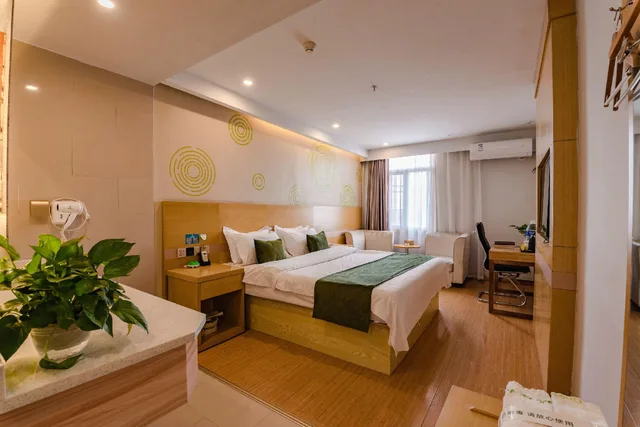 غرفة بزنس بسرير مزدوج، GreenTree Inn Xinyang Gushi County Liaocheng Avenue 1/1