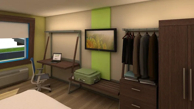 جناح بغرفتي نوم لذوي الإعاقة، Holiday Inn Express and Suites Milledgeville 1/1